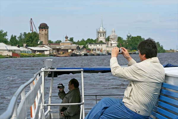 На теплоходе "Красавица".